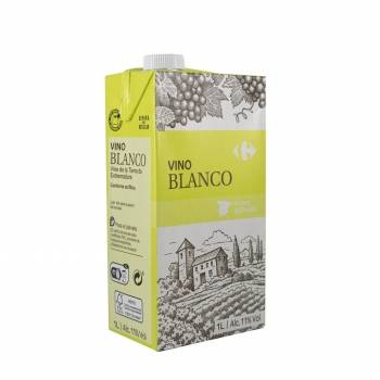 Vino blanco Carrefour Classic brik 1 l.