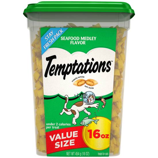 Temptations Seafood Medley Flavor Treats For Cats