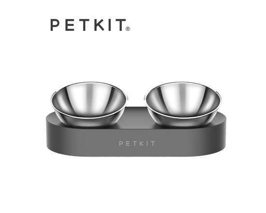 【Petkit佩奇】寵物15°可調式架高碗 雙口(不鏽鋼)#20776756