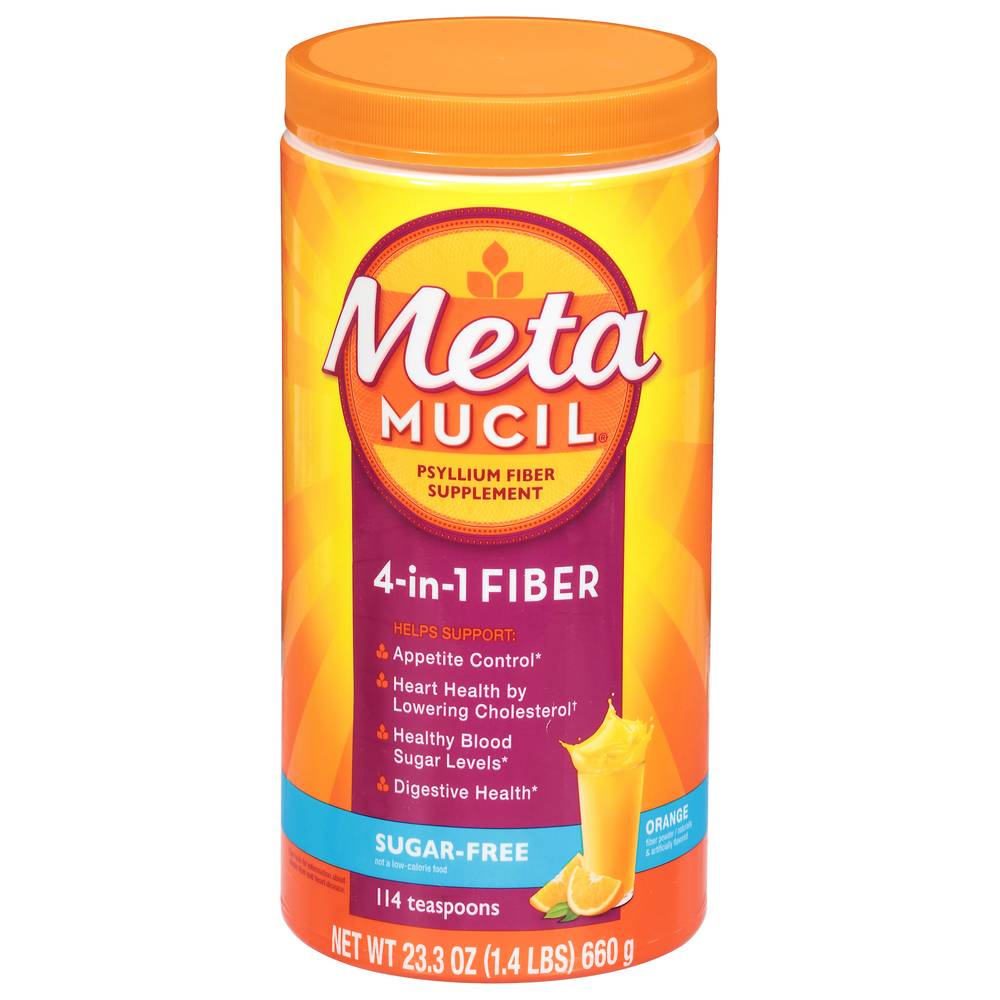 Metamucil Sugar-Free Orange Smooth Daily Fiber (1.46 lbs)