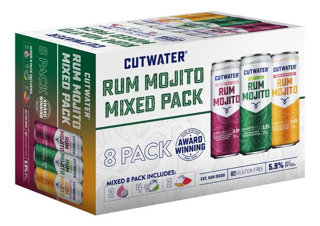 Cutwater Spirits Rum Mojito (8 pack, 12 fl oz)