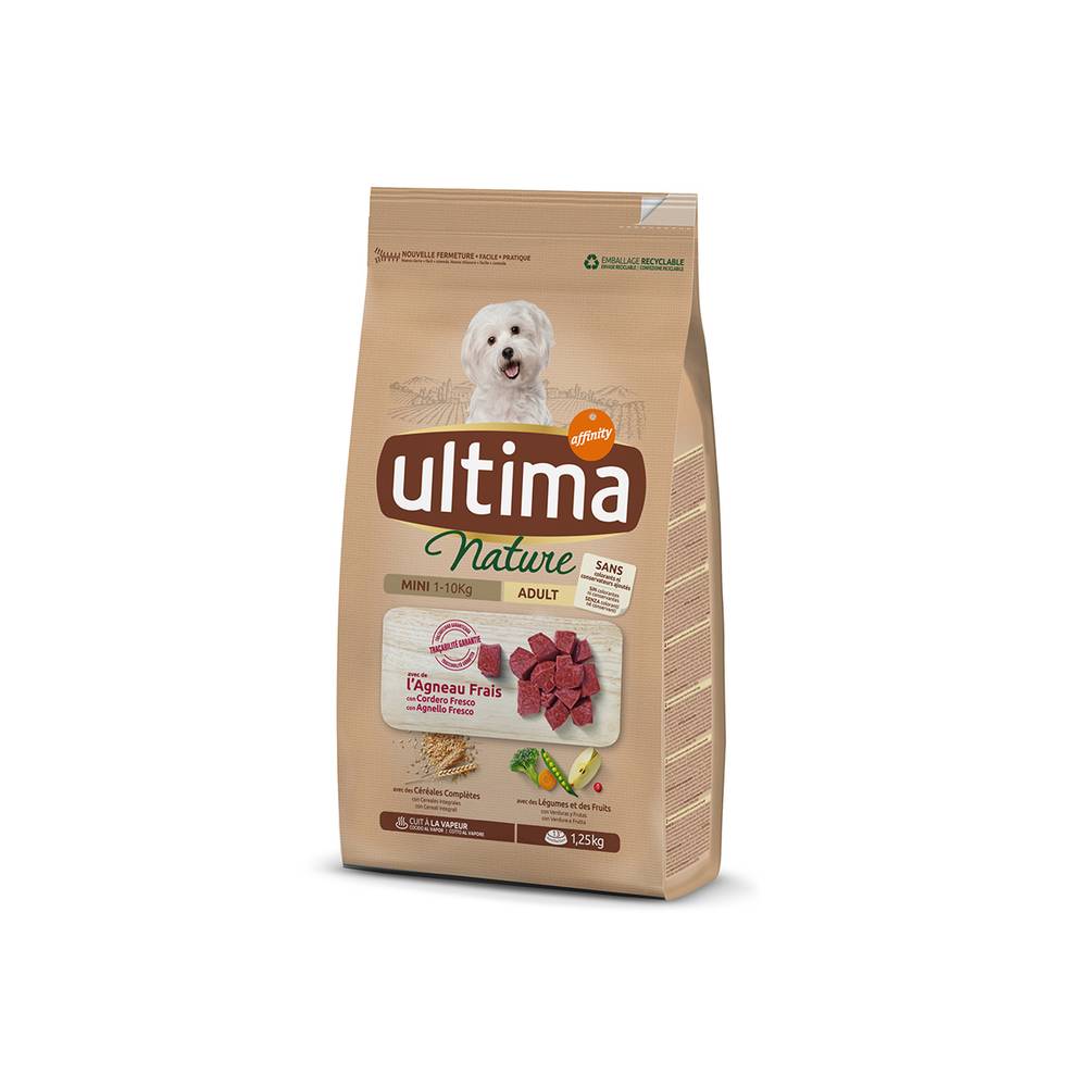 Comida perros mini ULTIMA con cordero bolsa 1,25 Kg