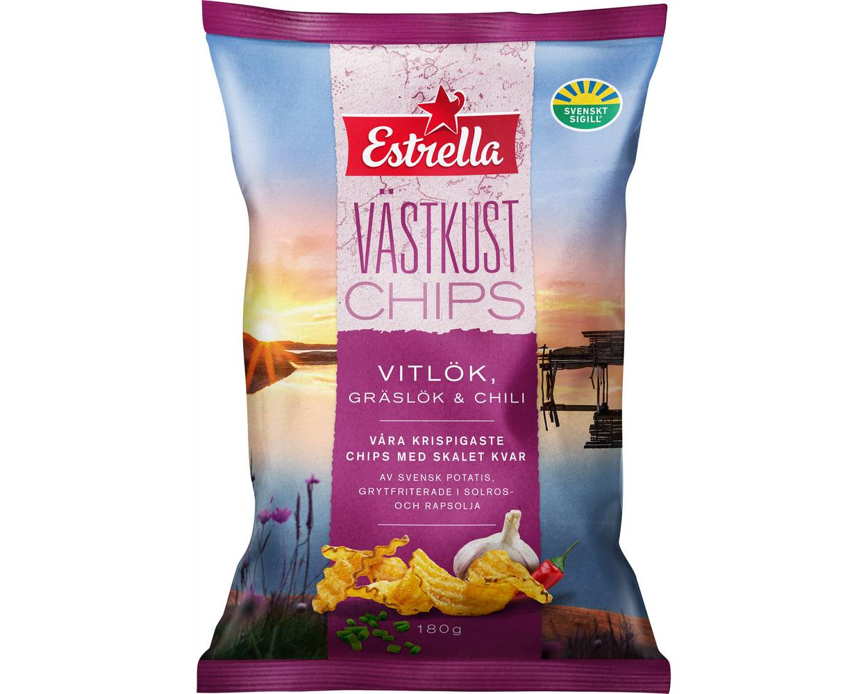 EST VÄSTKUSTCHIPS VITL, GRÄSL, CHIL 180G