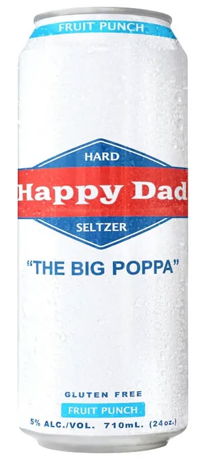 Happy Dad Hard Seltzer the Big Poppa Fruit Punch