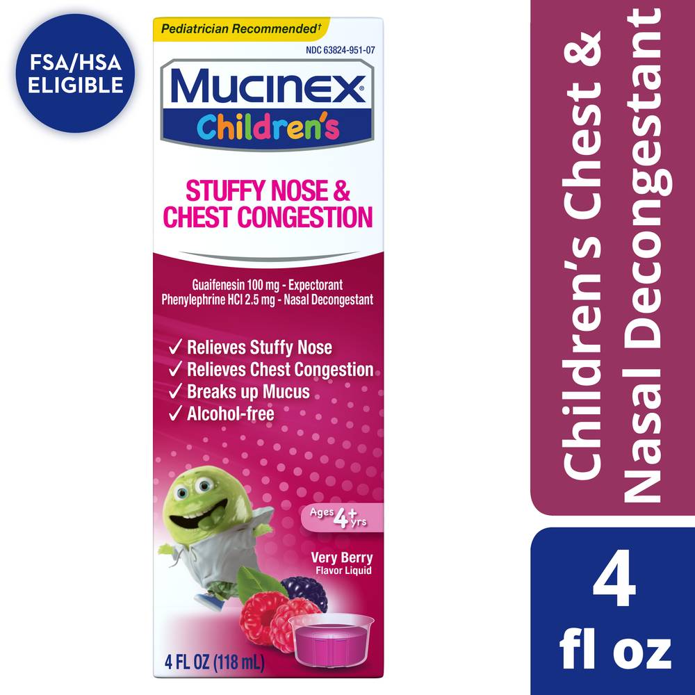 Mucinex Children's Stuffy Nose & Chest Congestion (4.2 oz)