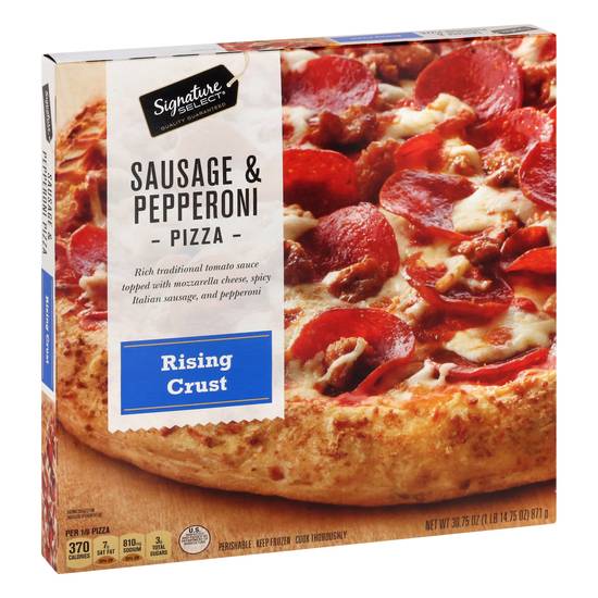 Signature Select Rising Crust Sausage & Pepperoni Pizza (30.8 oz)