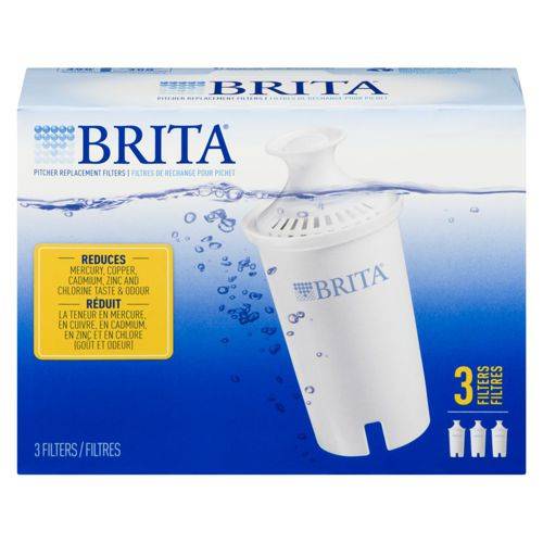 Brita filtre de rechange pour pichet (3 x 1 unité) - pitcher replacement filter (3 units)