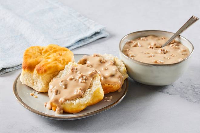 Sausage Gravy & Biscuits