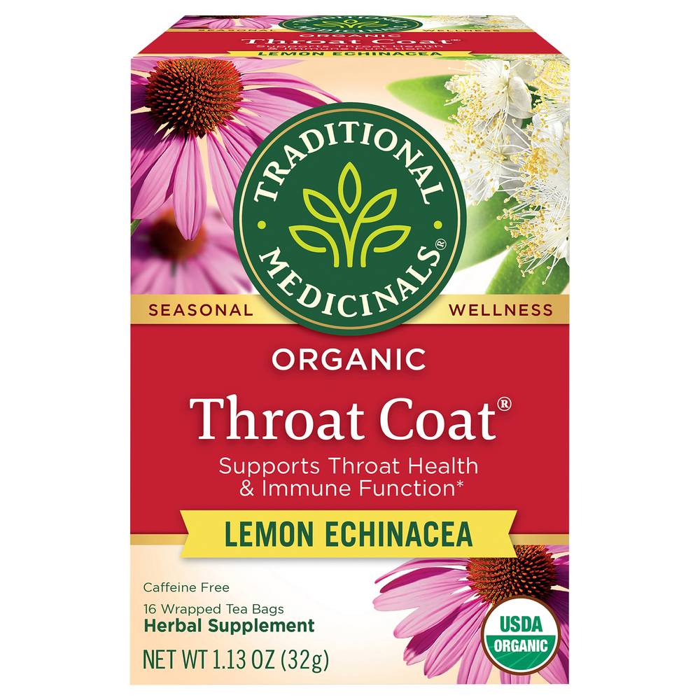 Traditional Medicinals Organic Throat Coat Tea Bags (32 g, 16 ct)