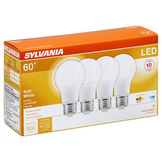 Sylvania 60w Led Bulbs (4 ct)