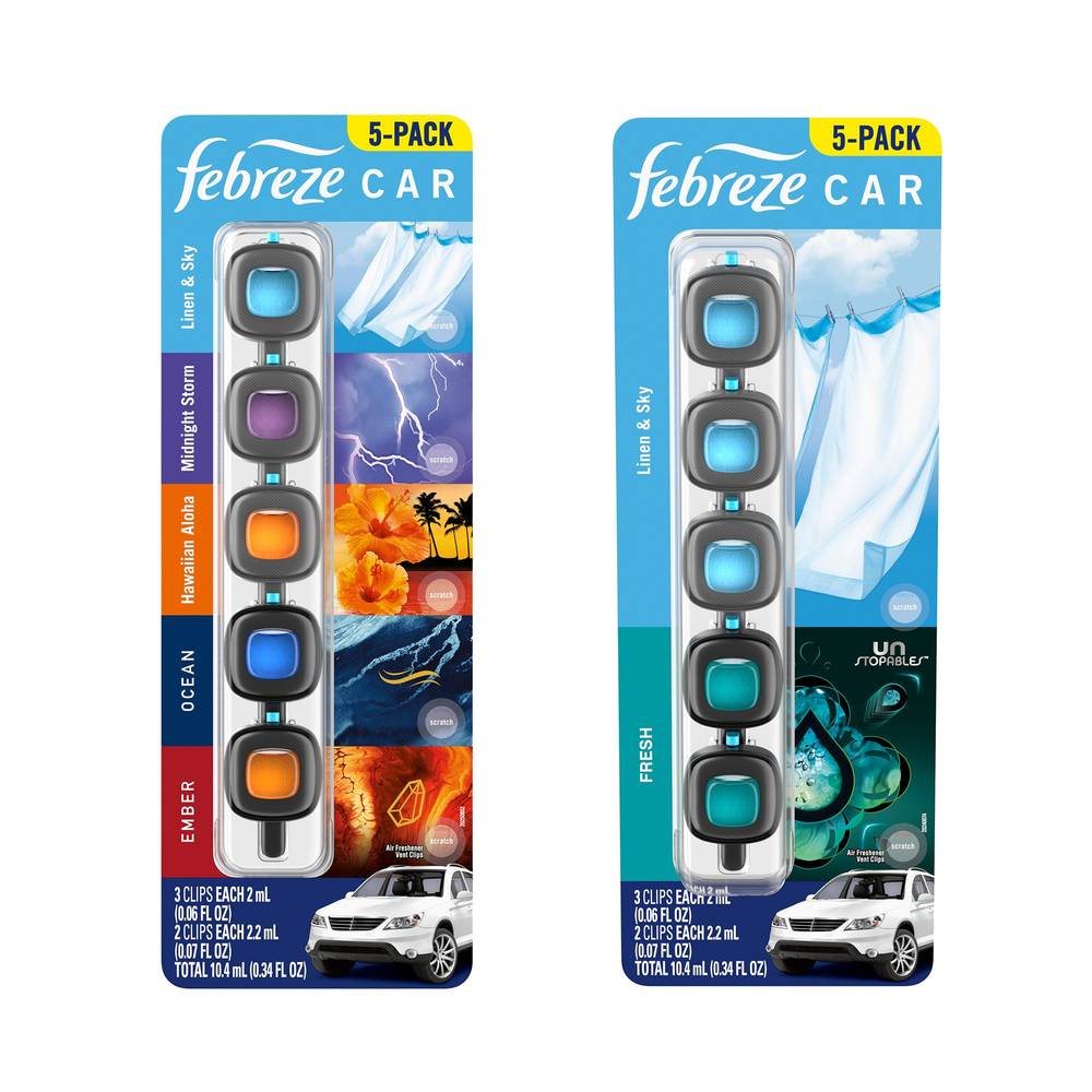 Febreze Car Air Freshener Clips (5ct) 