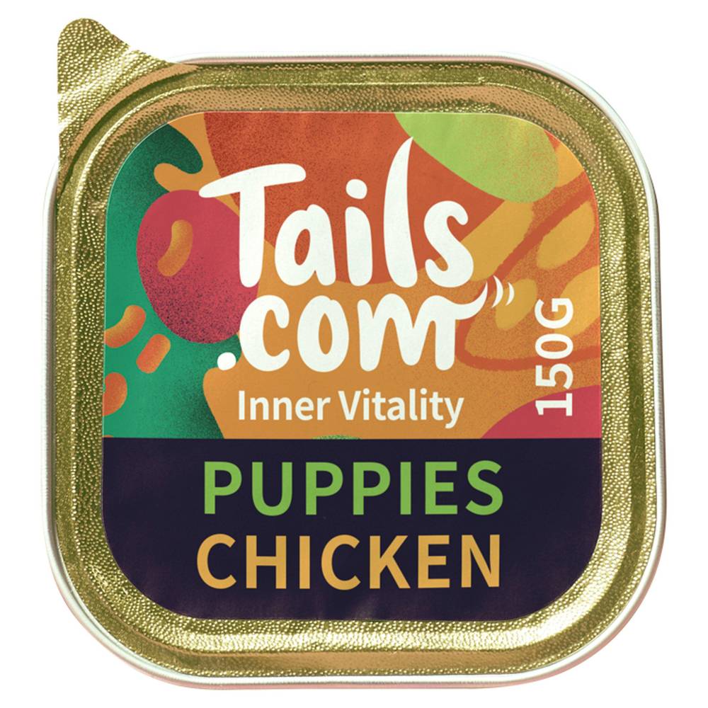 SAVE £0.25 tails.com Inner Vitality Advanced Nutrition for Puppies Dog Food Chicken 150g