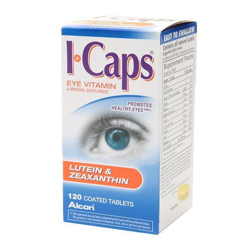 ICaps Eye Vitamin & Mineral Supplement Tablets - 120.0 coated tablets
