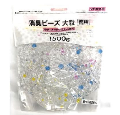 消臭ビーズつめかえ用　せっけんの香り徳用　(1500G)