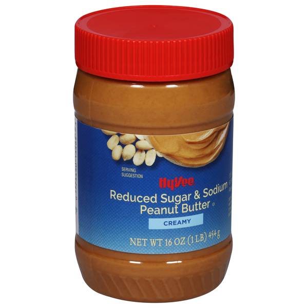 Hy-Vee Creamy Reduced Sugar & Sodium Peanut Butter