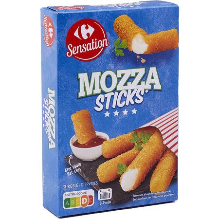 Mozzarella sticks avec sauce CARREFOUR - la boite de 250g