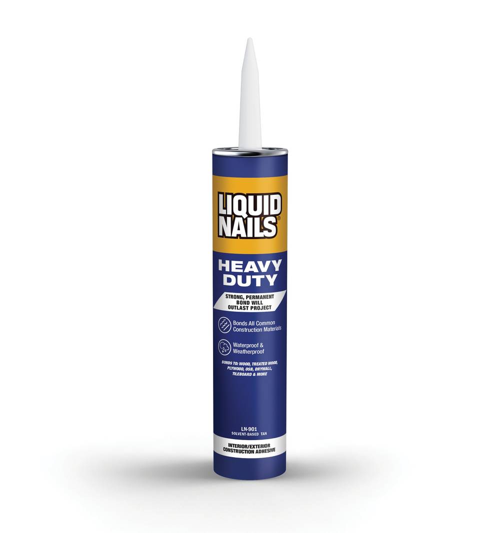 LIQUID NAILS Multi-use Construction Adhesive - Strong Bond for Various Materials - Bonus Cartridge | LN-901