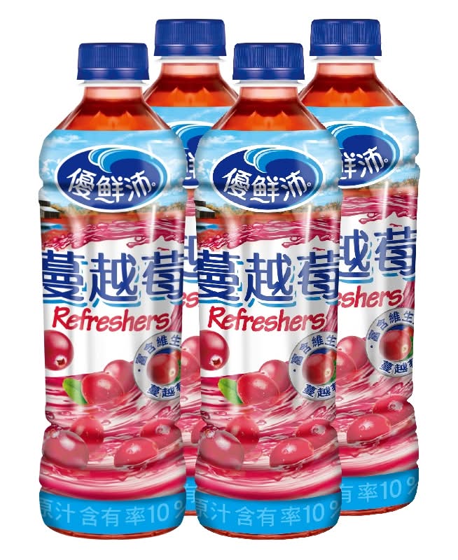 優鮮沛蔓越莓綜合果汁Pet500ml <500ml毫升 x 1 x 4Bottle瓶>
