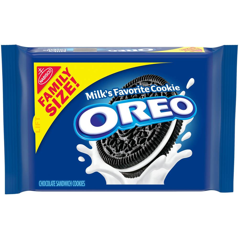 Oreo Chocolate Sandwich Cookies, Family Size, 18.12 Oz