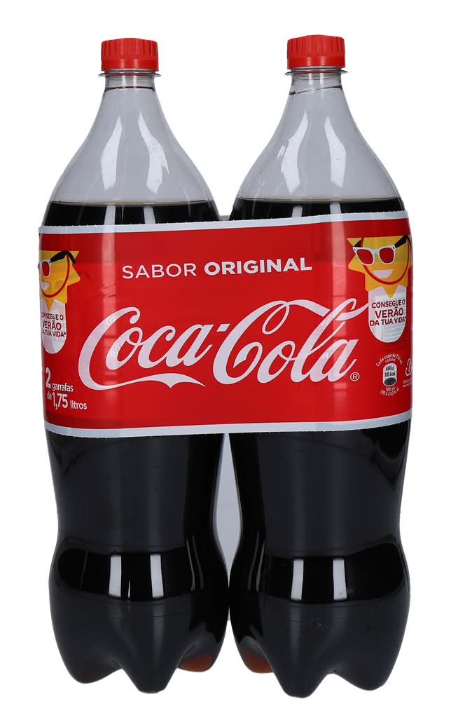 Coca-Cola - Refrigerante com gás, pack 2 x 1.75 l