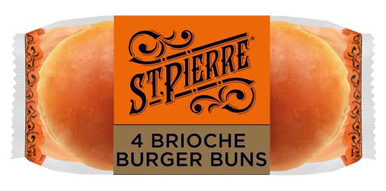 St. Pierre Brioche Burger Buns (4 pack)