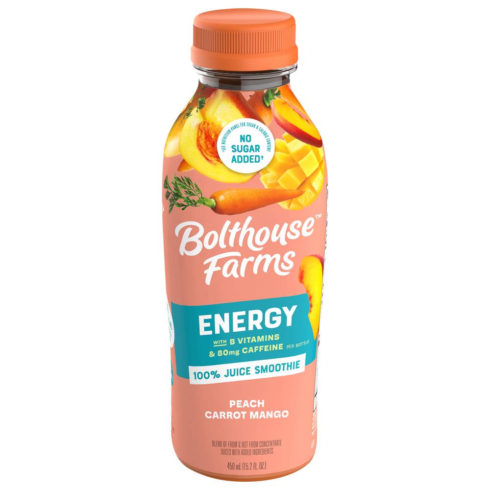 Bolthouse Farms Energy Peach Carrot Mango Smoothie (15.2 fl oz)