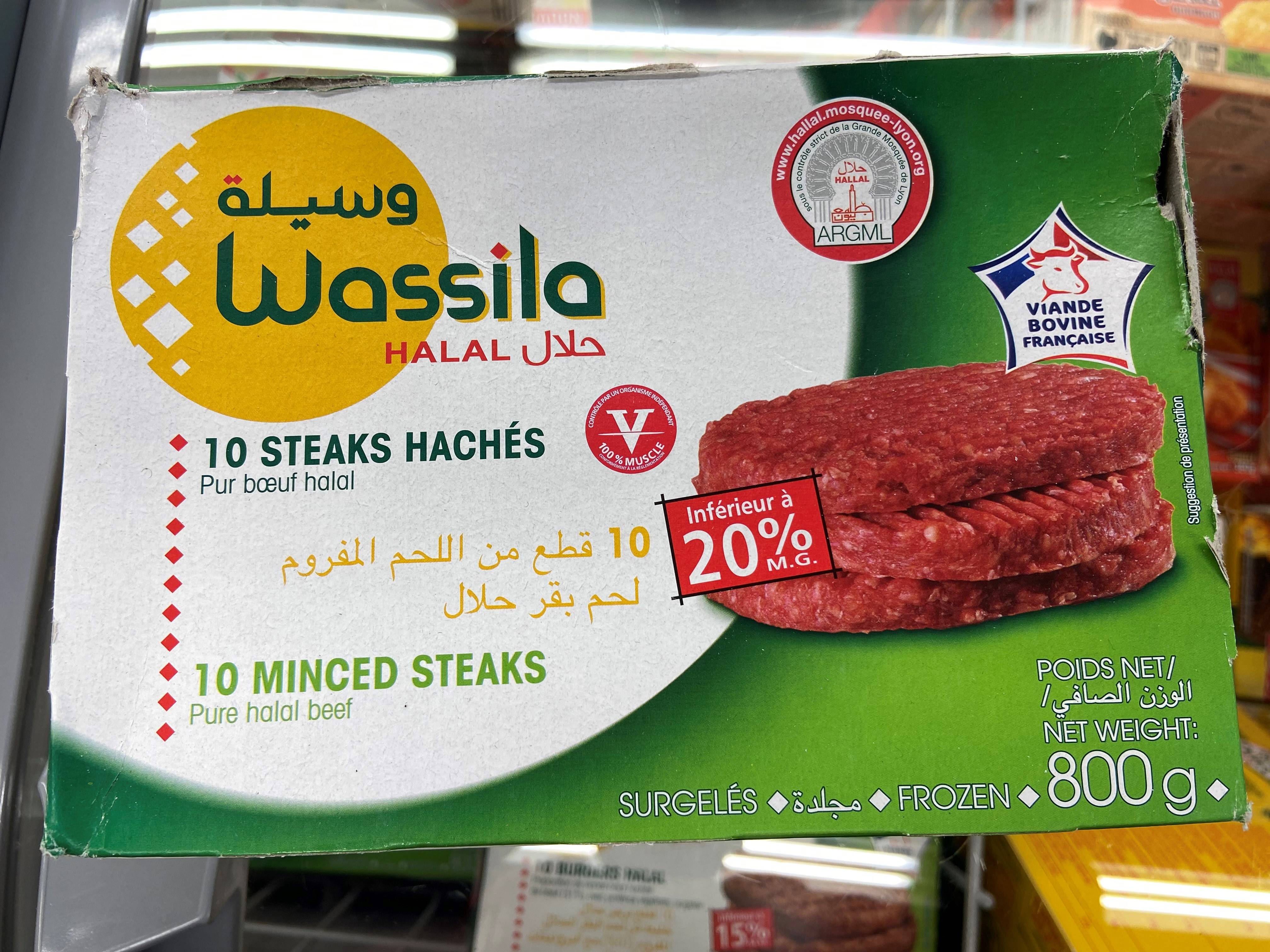 Steaks Wassila x10 800g