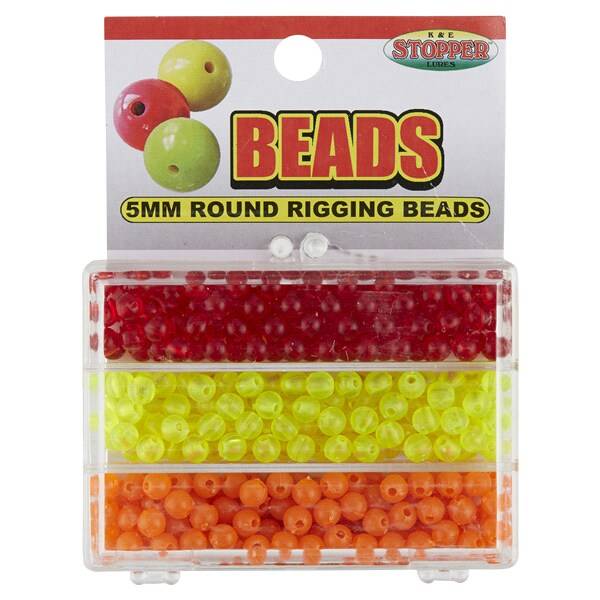 Round Rigging Beads, 6mm, Ast Colors