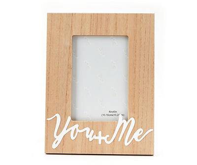 "You + Me" Tabletop Photo Frame, (4" x 6")