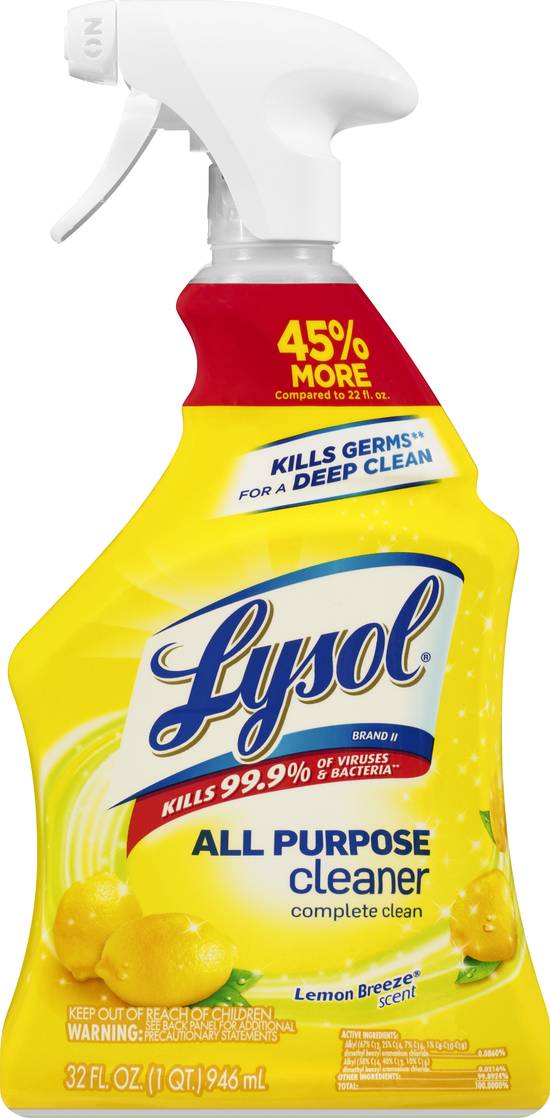 Lysol Lemon Breeze Scent All Purpose Cleaner