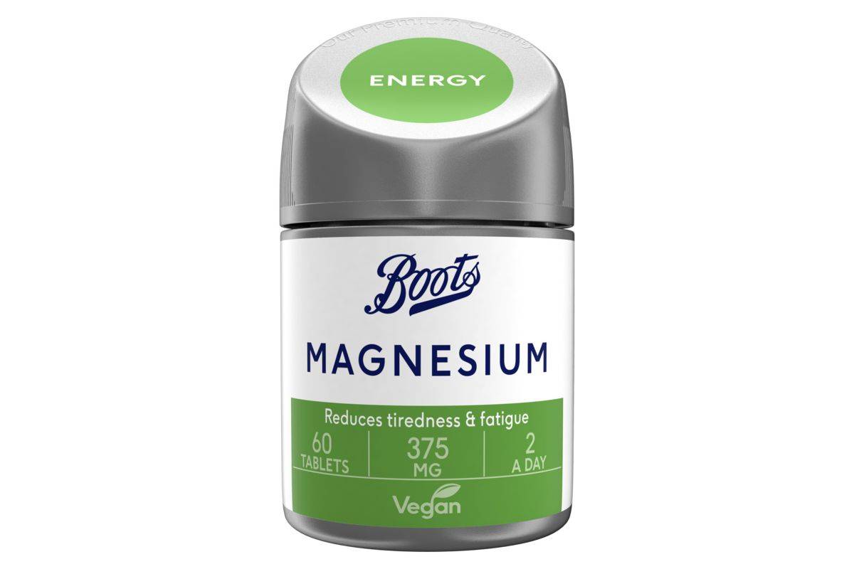 Boots Magnesium 375 mg 60 Tablets (1 month supply)