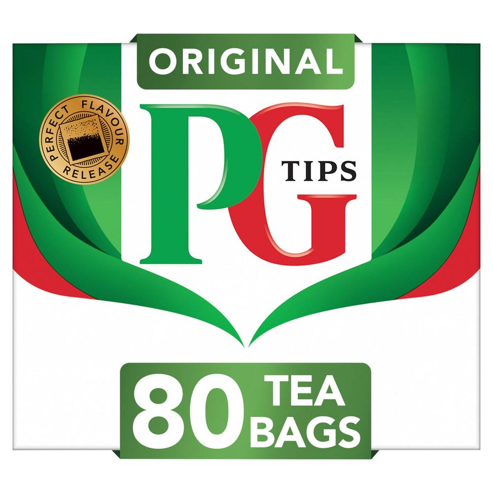 PG tips Original Biodegradable Black Tea Bags x80