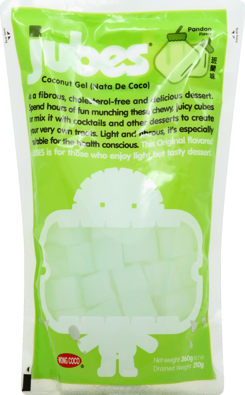 Jubes Pandan Coconut Gel Cubes (12.7 oz)