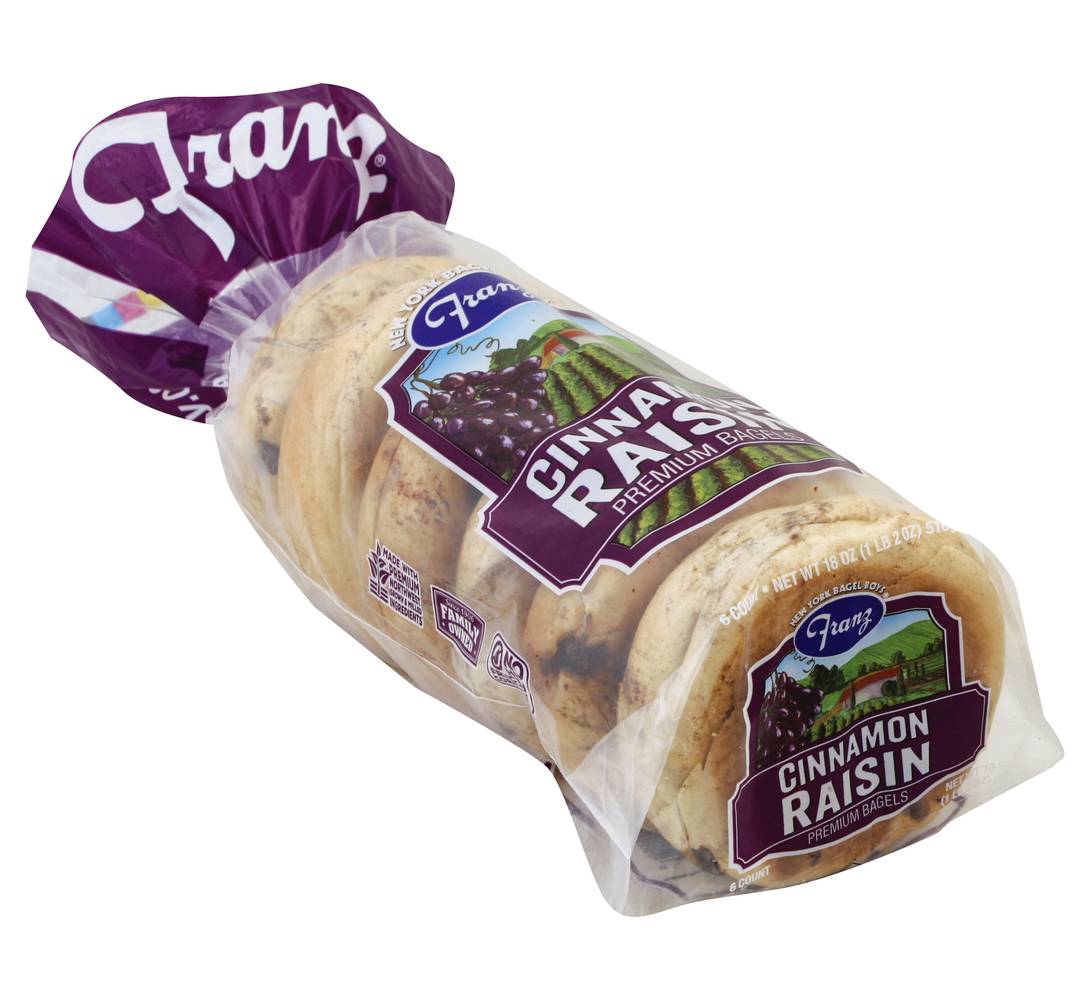 Franz Cinnamon Raisin Bagels (18 oz, 6 ct)