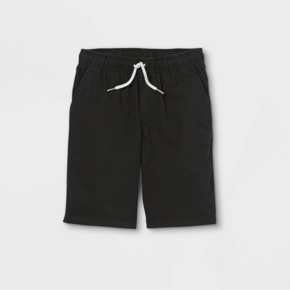 Cat & Jack Playwear At the Knee Pull on Lightweight Shorts, Men, XL, Black