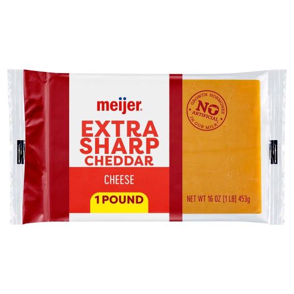 Meijer Chunk Extra Sharp Cheddar Cheese