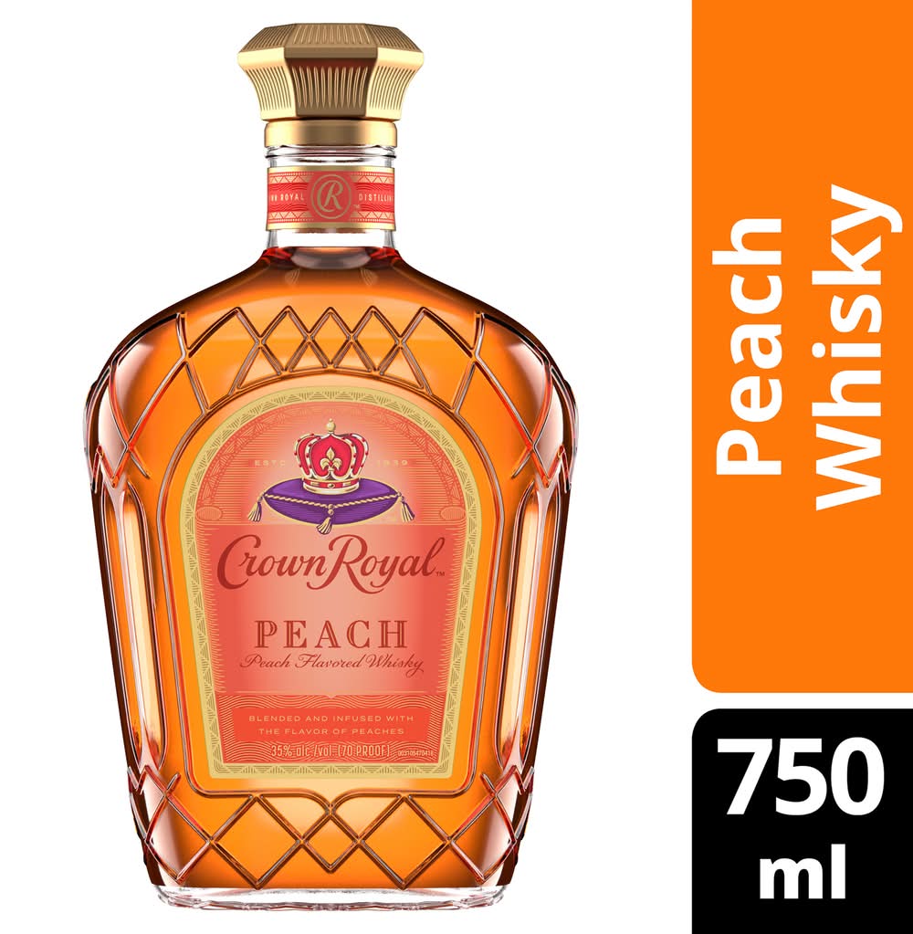 Crown Royal Flavored Whisky, Peach (750 ml)