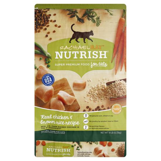 Rachael Ray Nutrish Chicken & Brown Rice Dry Cat Food (14 lb)