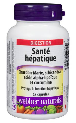 Webber Naturals Santé Du Foie Avec Chardon 65 Un / Webber Naturals Liver Health 65 Capsules