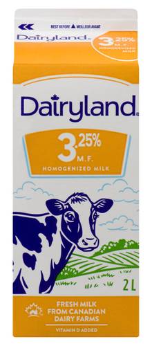 Dairyland 3.25% M.f. Regular Homogenized Milk (2 L)