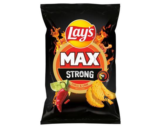 Lay's Max Strong Karbowane Ostre Chilli i Limonka 120 g