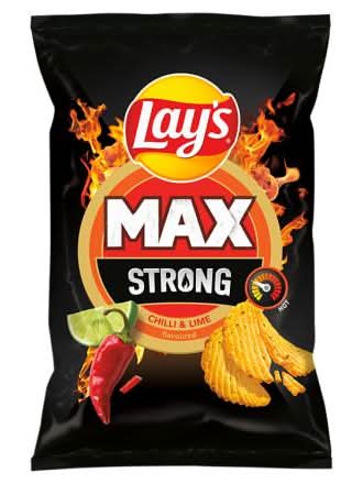 Lay's Max Strong Karbowane Ostre Chilli i Limonka 120 g