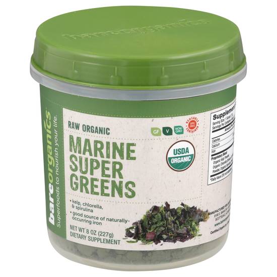 Bare Organics Marine Super Greens (8 oz)