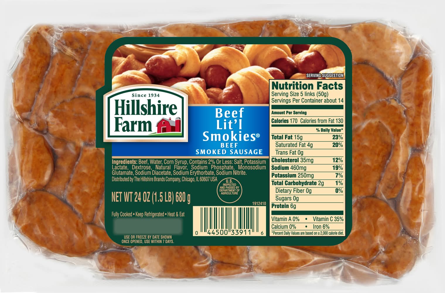 Hillshire Farm Beef Lit'l Smokies Sausage (24 oz)