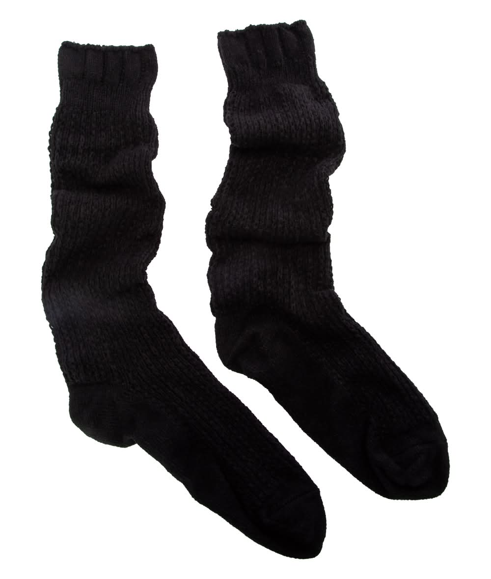 Ladies Slouchy Socks Black