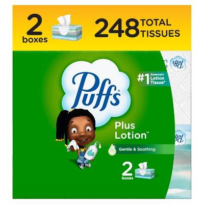 Puffs Facial Tissue With Lotion, 8.4" x 8.2" (248 ct)