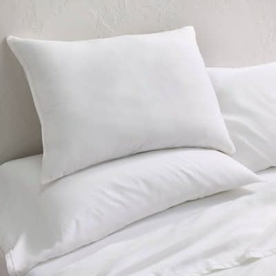 Casaluna Machine Washable Firm Down Alternative Pillow, Standard-Queen , White