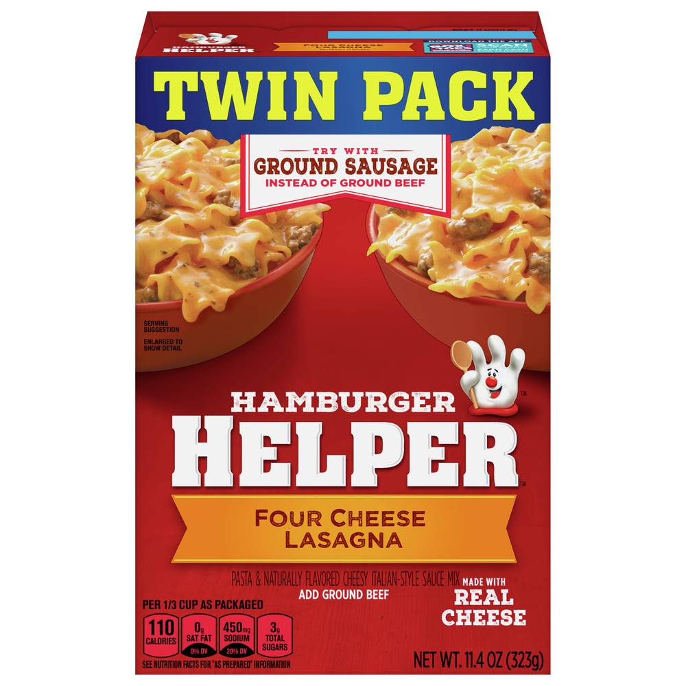 Hamburger Helper Twin pack Four Cheese Lasagna Mix (11.4 oz)