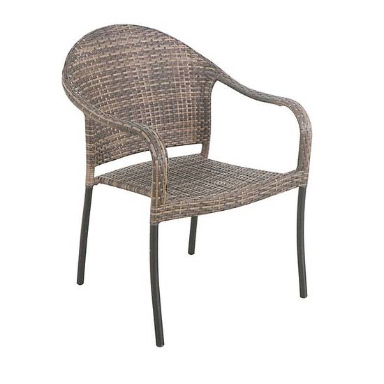 Bee & Willow™ Barrington Stacking Wicker Chair in Brown