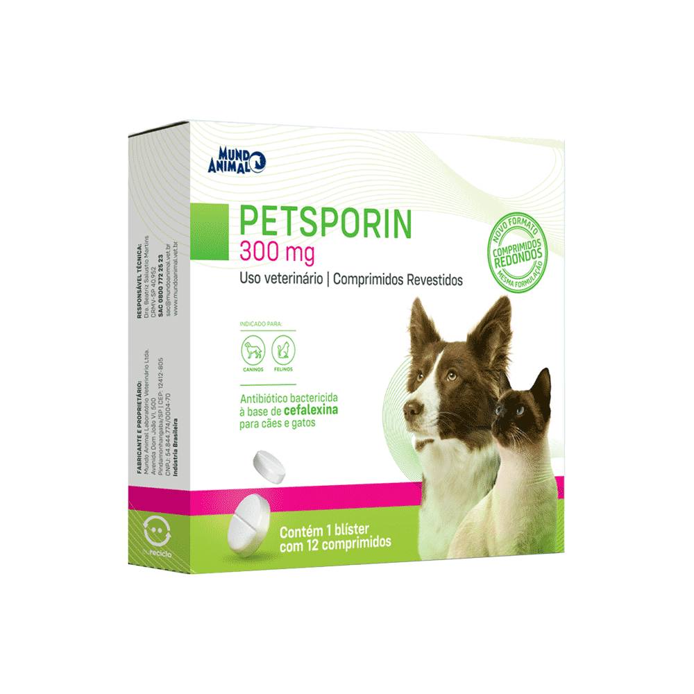 Mundo animal petsporin (12 comprimidos - 300mg)